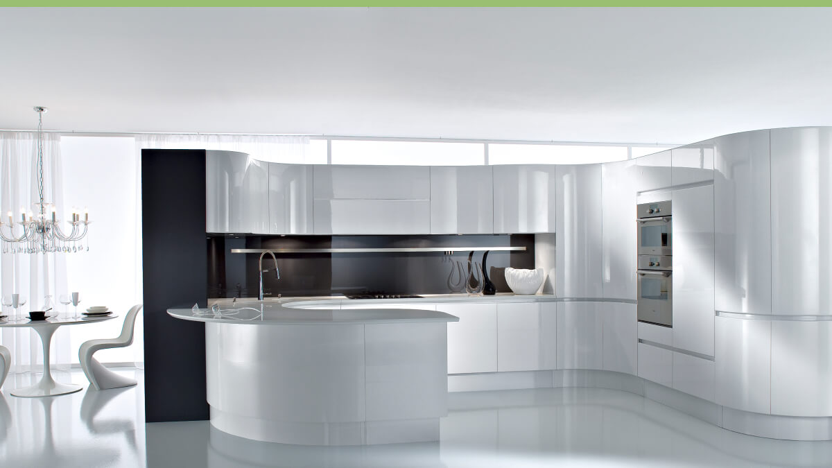 Kitchen renovation futuristic style by Pedini